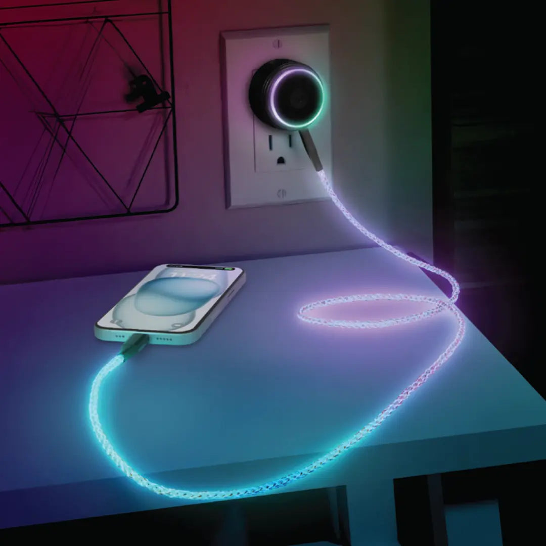 Elevate Your Charging Experience with the Helix Lucid PD Wall Charger & LED USB-C Cable Set